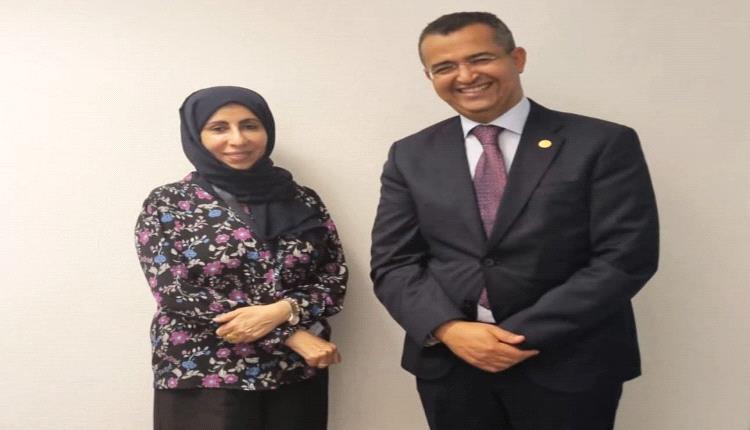 وزيرة التخطيط تبحث مع مدير العمليات بمجلس التعاون الخليجي واليمن تعزيز التعاون التنموي