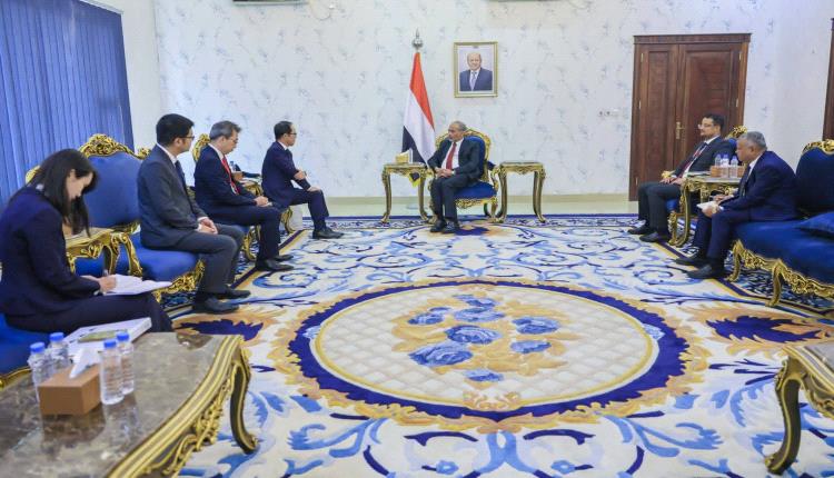 عضو مجلس القيادة الرئاسي محمود الصبيحي يستقبل في عدن السفير الياباني