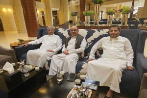 الميسري يلتقي محافظي لحج وأبين السابقين ويشيد بدعم المملكة العربية السعودية للشعب اليمني