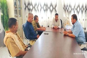 وكيل محافظة أبين الحمزة يزور مستشفى لودر ويلتقي مديري المديرية والصحة والمستشفى