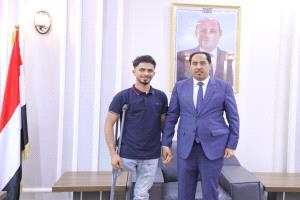 وزير الشباب والرياضة يستقبل الشاب أحمد عارف ويوجه بتمكينه من فرصة عمل