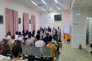 مدير عام مكتب الصحة بلحج يختتم اعمال الدورة التدريبية الشاملة حول إدارة النفايات الطبية الآمنة في المرافق الصحية بلحج