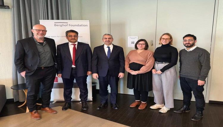 وزير الثقافة والسياحة يبحث مع رئيسة منظمة بيرجهوف دعم جهود السلام في اليمن