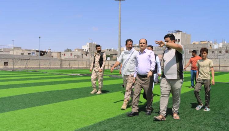 بتكلفة تتجاوز 631 مليون ريال.. مدير عام دارسعد يتفقد مشروع إعادة تأهيل ملعب نصر عدن