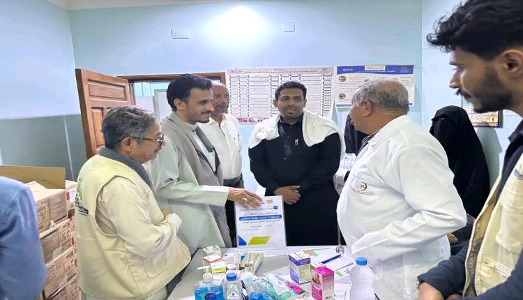 وكيل حضرموت الجيلاني يدشن المخيم الطبي والعيادات التخصصية الرمضانية بمركز روكب الصحي