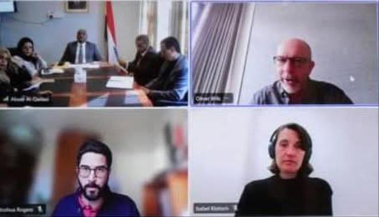 الوزير باسلمة يبحث مع مؤسسة برجهوف الألمانية تعزيز قدرات السلطات المحلية