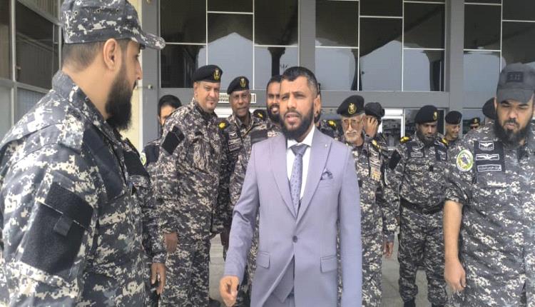 وصول القائد العام لقوات حرس المنشآت إلى عدن قادما من السعودية