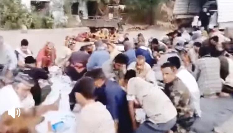 مدير أمن أبين يلتقي أسر الشهداء على مأدبة إفطار رمضانية