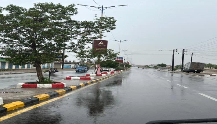 هطول أمطار على مناطق الدلتا أبين