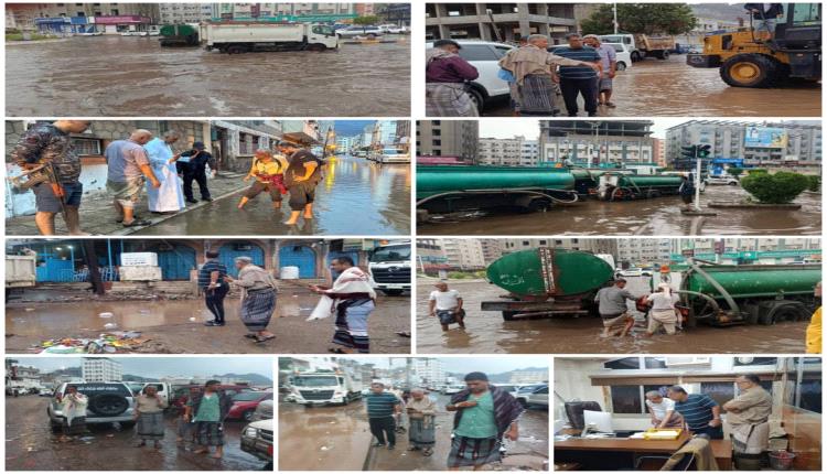 الشاذلي وراشد يتابعان أعمال رفع المخلفات وفتح الطرقات  وشفط مياه الأمطار