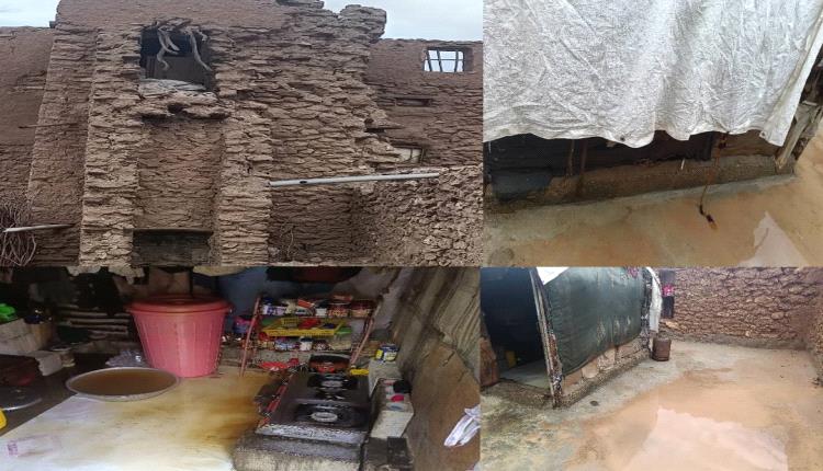 المنخفض الجوي يدمّر منزل إعلامي رياضي في شبوة ويخلّف خسائر كبيرة