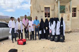 حملة ميدانية في ميفع لمواجهة الاشتباه بالحصبة وتطعيم 19 طفلًا