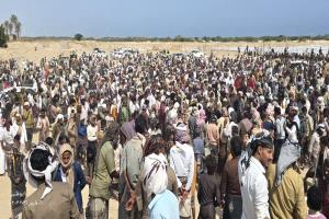 شبوة تشيّع الشيخ سالم باداس بعد وفاته إثر حادث مروري