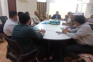 قيادة اللجنة الوطنية للألغام تبحث مع مكتب التنسيق سبل تطوير العمل وتعزيز الأداء