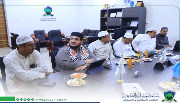 مجلس جامعة الوسطية يعقد دورته السادسة للعام الجامعي 2025–2026م