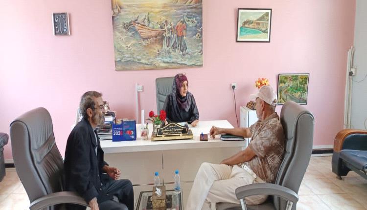 المشجري تستقبل وكيل وزارة الثقافة لقطاع الفنون الشعبية والمسرح