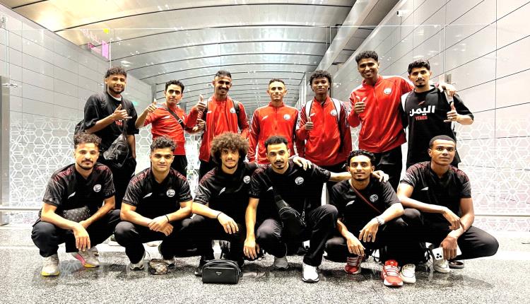 بعثة المنتخب الوطني تصل العاصمة القطرية الدوحة