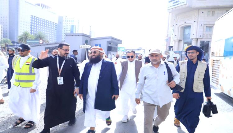 معالي وزير الأوقاف والإرشاد يعلن نجاح عملية التصعيد ووصول كامل حجاج بلادنا إلى مشعر منى