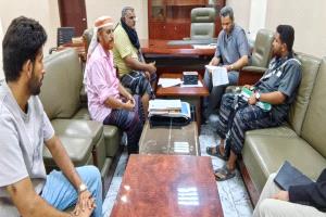 المحافظ الحالمي يطلع على احتياجات مديرية حبيل جبر ويؤكد على تذليل الصعوبات الخدمية