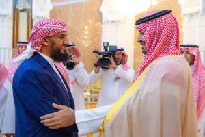 القائد المحرّمي يشارك في حفل الاستقبال السنوي لولي العهد السعودي في قصر منى