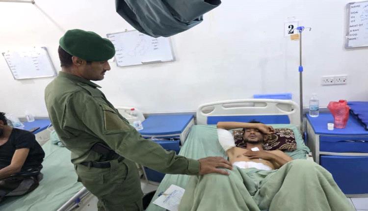 العميد الربيعي يتفقد جرحى القوات المسلحة الجنوبية في مستشفيات عدن ويؤكد أن تضحياتهم محل اعتزاز وتقدير