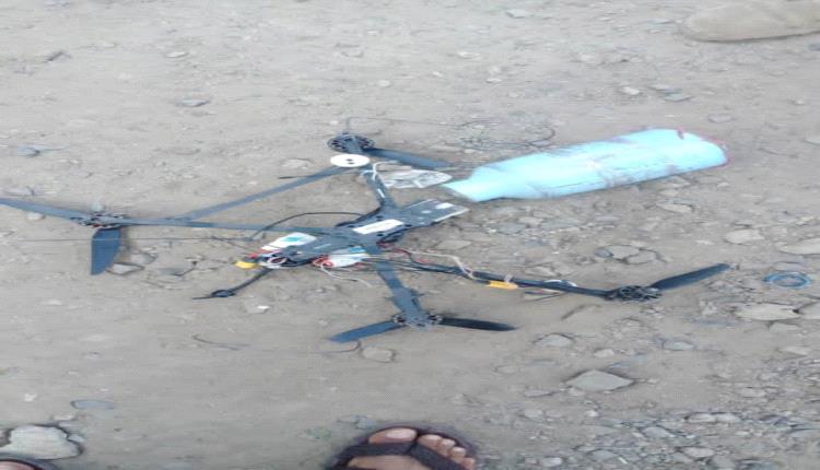 عاجل.. إسقاط طائرة مسيّرة تابعة للحوثيين في جبهة الشقب جنوب تعز