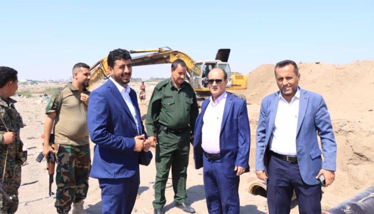 الزامكي وناجي يتفقدان عدد من المشاريع الاستراتيجية والحيوية بدارسعد