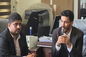 مدير الصناعة والتجارة بأبين يعقد أول اجتماع بالموظفين عقب تعيينه