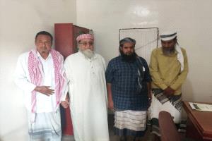 مدير أوقاف أبين يستقبل مستشار وزير الأوقاف والفلكي سالم الجعيدي لضبط اتجاه القبلة في جامع جعار
