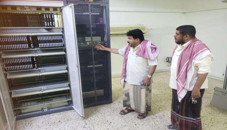 مدير اتصالات ساحل حضرموت يتفقد سير العمل بمراكز الريدة وقصيعر والديس الشرقية