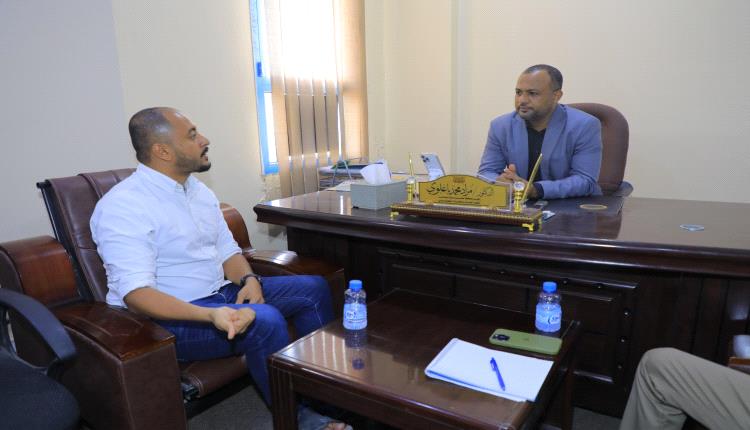 وكيل حضرموت المساعد باعلوي يبحث توسيع الشراكات التنموية في مجالي البيئة وتمكين الشباب