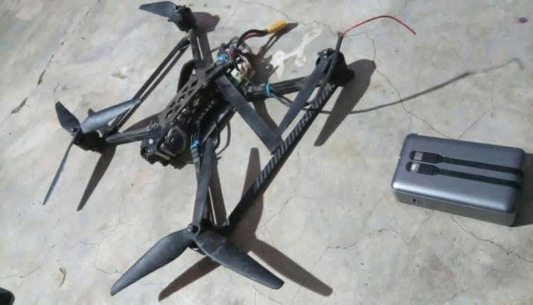 القوات الحكومية تسقط طائرة مسيرة حوثية في تعز