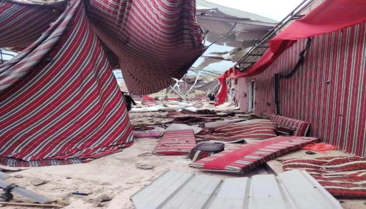 البيضاء.. قصف بطائرة مسيرة يستهدف مخيم عرس في الزاهر