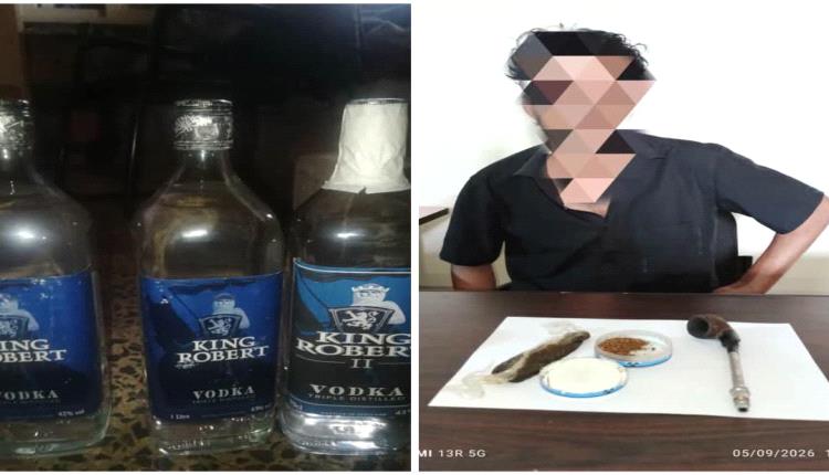 بعمليتين أمنيتين منفصلتين.. قوات الأمن الوطني بلحج تضبط حشيشا مخدرا وقوارير خمر