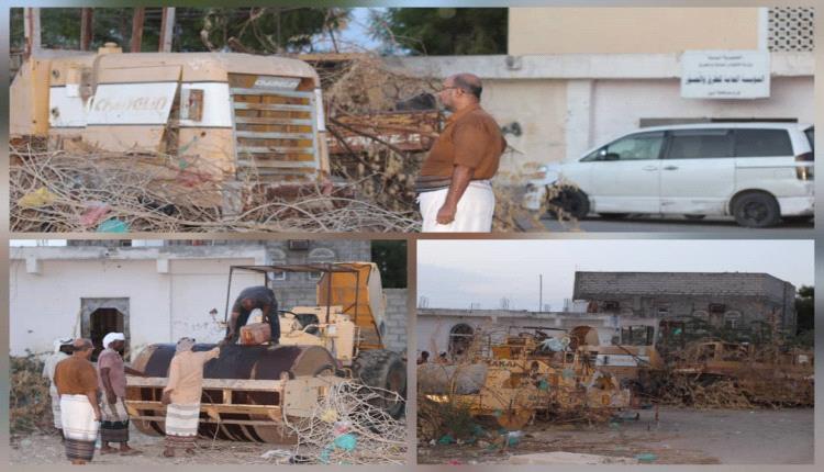 بتوجيهات وزير الأشغال ومتابعة محافظ أبين: انطلاق عملية صيانة شاملة لأسطول آليات السفلتة بالمحافظة
