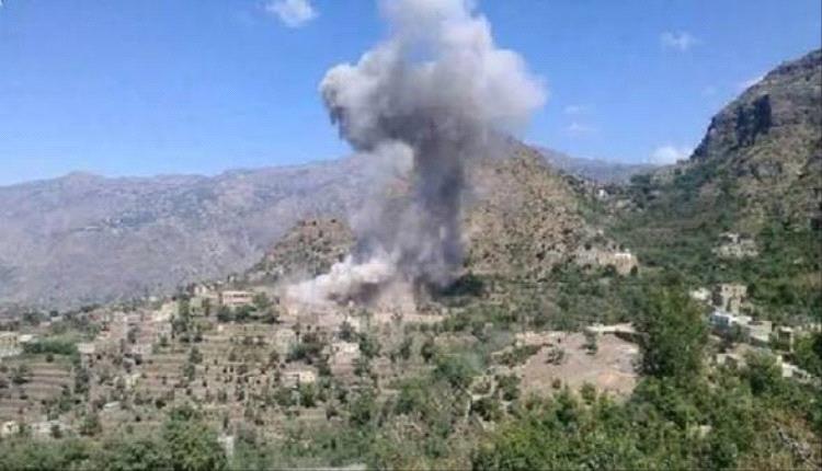 مقاتلات حربية تقصف مواقع الحوثيين في صعدة