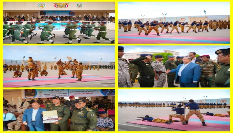 الخنبشي يشهد اختتام دورتي حماية الشخصيات والصاعقة بكلية الشرطة بحضرموت