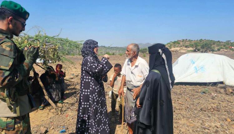 وزيرة الشؤون القانونية تطلع على أوضاع النازحين في الشمايتين وتدعو إلى تكثيف الاستجابة الإنسانية