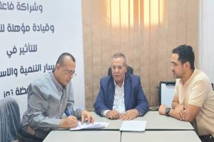 وكيل محافظة تعز يدشن منحة تأثيث إدارة المرأة بتمويل منتدى التنمية السياسية